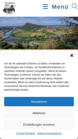 Vorschau der mobilen Webseite www.porta-barkhausen.de, Barkhausen