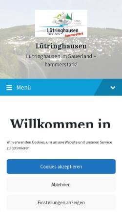 Vorschau der mobilen Webseite www.luetringhausen.de, Lütringhausen