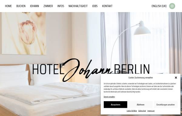 Vorschau von www.hotel-johann.berlin, Hotel Johann