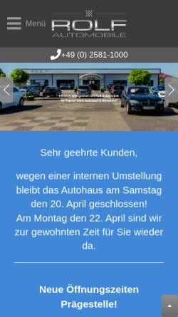 Vorschau der mobilen Webseite www.autosuche2000.de, Rolf-Automobile