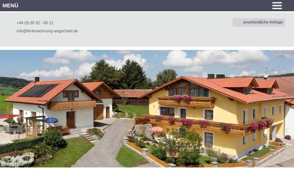 Vorschau von www.ferienwohnung-wegscheid.de, Ferienwohnung Tahedl