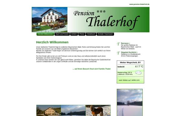 Vorschau von www.thalerhof-wegscheid.de, Zum Thalerhof
