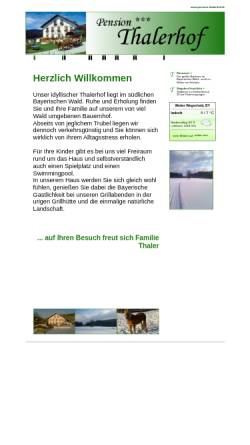 Vorschau der mobilen Webseite www.thalerhof-wegscheid.de, Zum Thalerhof