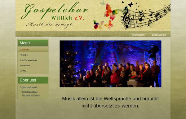 Vorschau von cms.gospelchor-wittlich.de, Gospelchor Wittlich e.V.