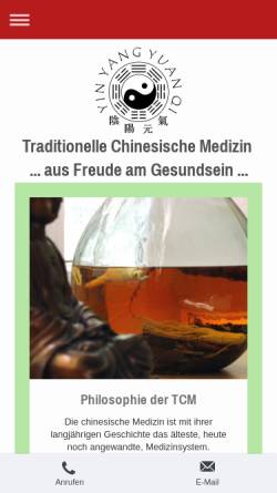 Vorschau der mobilen Webseite www.bosun.de, Gesundheitszentrum für TCM und Naturheilkunde