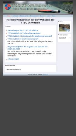 Vorschau der mobilen Webseite www.ttsg-wittlich.de, TTSG 76 Wittlich e.V.