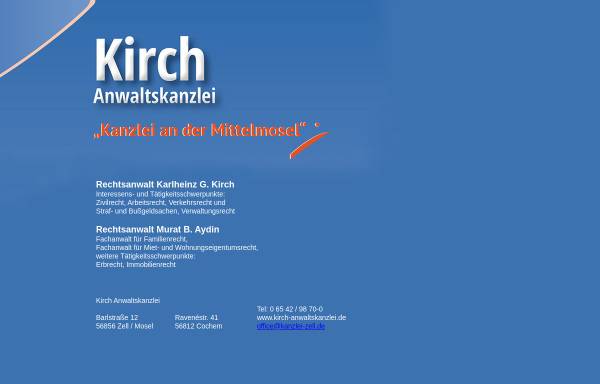 Vorschau von www.kanzlei-zell.de, Kanzlei Kirch & Kollegen