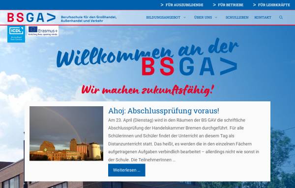 Vorschau von www.bs-gav.de, Berufsschule für Großhandel, Außenhandel und Verkehr