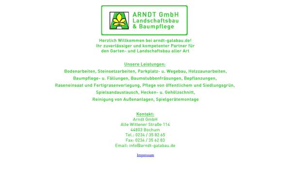 Vorschau von www.arndt-galabau.de, Arndt GmbH