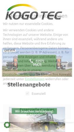 Vorschau der mobilen Webseite www.lennartz-gartentechnik.de, Josef Lennartz GmbH & Co. KG