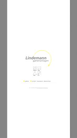 Vorschau der mobilen Webseite www.lindemann-gartenanlagen.de, Lindemann Gartenanlagen