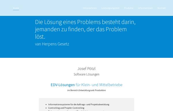 Vorschau von joposol.com, Josef Pötzl Software Lösungen