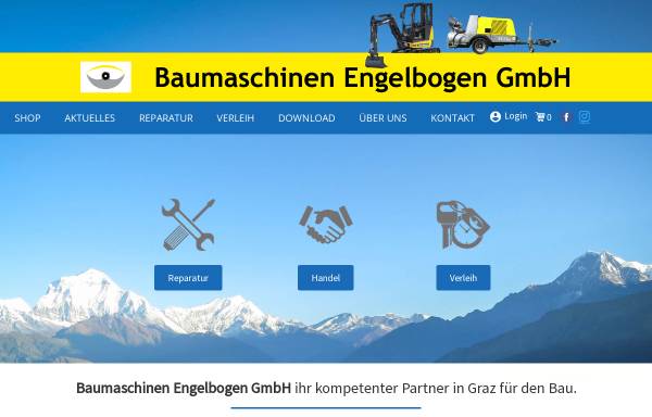 Vorschau von www.baumaschinen-engelbogen.at, Baumaschinen Engelbogen Baumaschinenverleih