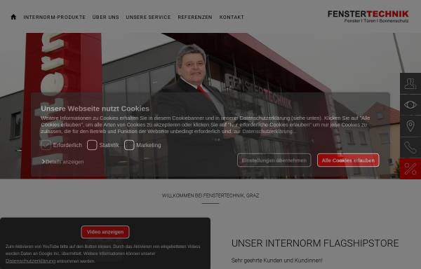 Vorschau von www.fenstertechnik.at, Fenstertechnik Handels- und Montagegesellschaft
