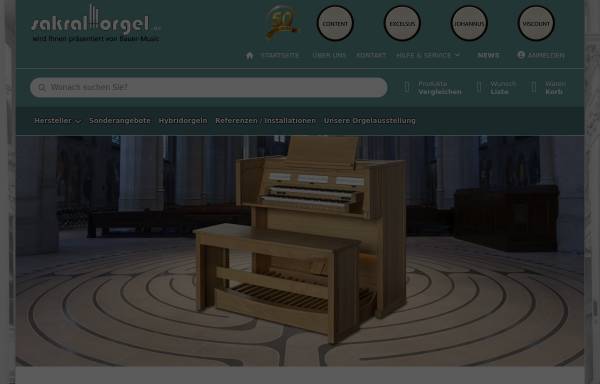 Vorschau von www.sakral-orgel.de, Sakralorgeln im Überblick