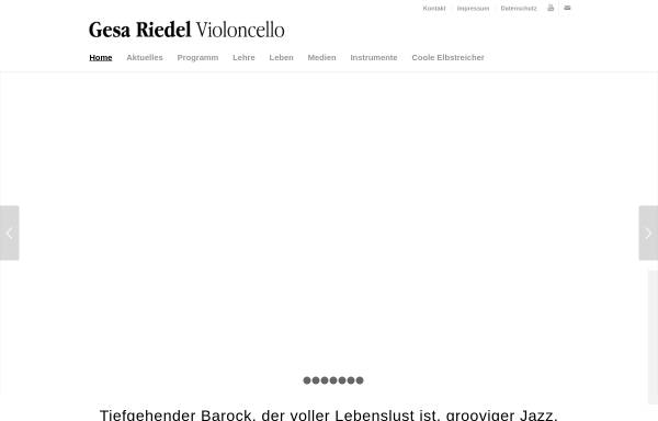 Vorschau von www.gesariedel.de, Riedel, Gesa