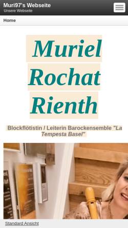 Vorschau der mobilen Webseite www.muriel-rochat-rienth.com, Rochat Rienth, Muriel