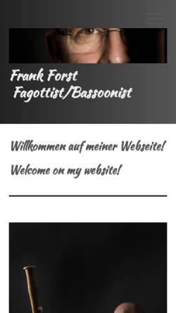 Vorschau der mobilen Webseite www.frankforst.com, Forst, Frank