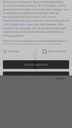 Vorschau der mobilen Webseite www.schuke.de, Alexander Schuke Potsdam Orgelbau GmbH