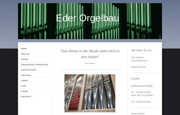 Vorschau von www.eder-orgelbau.de, Frenger und Eder