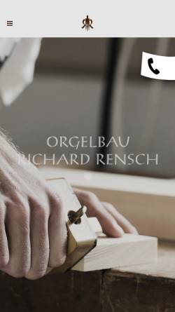 Vorschau der mobilen Webseite www.renschorgelbau.com, Richard Rensch Orgelbau GmbH