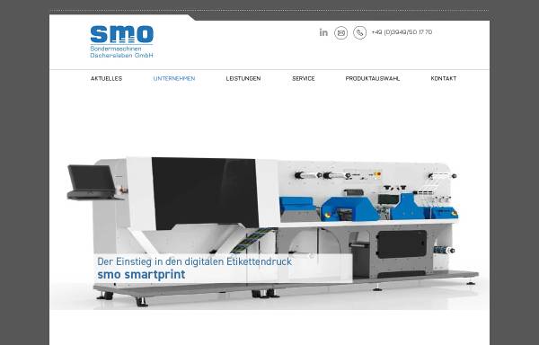 Vorschau von www.smo-gmbh.de, Sondermaschinen Oschersleben GmbH