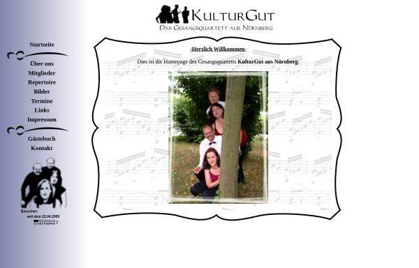 Vorschau von kulturgut-nuernberg.de, Gesangsquartett KulturGut Nürnberg
