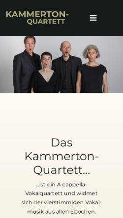 Vorschau der mobilen Webseite www.kammerton.ch, Kammerton-Quartett