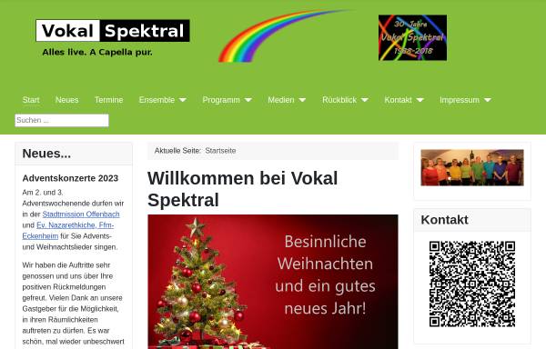 Vorschau von www.vokalspektral.de, Vokal Spektral