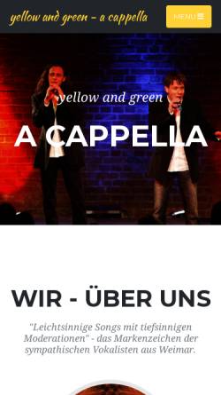 Vorschau der mobilen Webseite www.yellowandgreen.de, Yellow and Green
