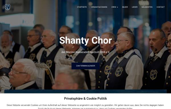 Vorschau von shanty-chor-bocholt.de, Shanty-Chor Bocholt