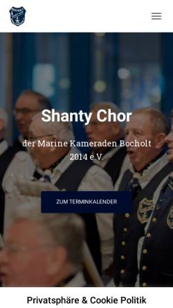 Vorschau der mobilen Webseite shanty-chor-bocholt.de, Shanty-Chor Bocholt