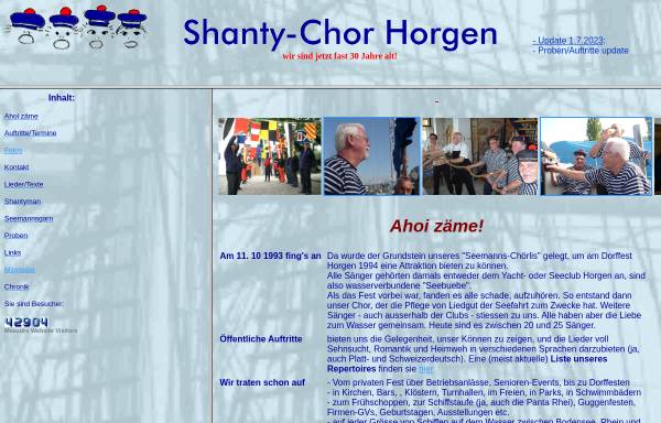 Vorschau von www.shantychor.ch, Shanty-Chor Horgen