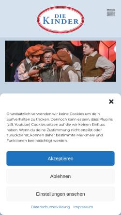Vorschau der mobilen Webseite www.oelbergkinderchor.de, Ölbergkinder Chor