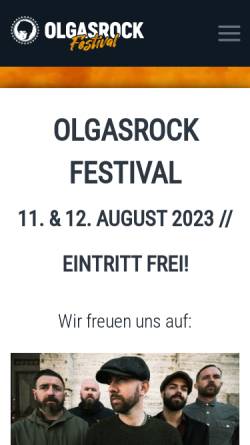 Vorschau der mobilen Webseite www.olgas-rock.de, OLGAS-ROCK Festival
