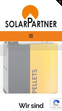 Vorschau der mobilen Webseite www.solarpartner.at, Solarpartner Energie und Umwelttechnik GmbH