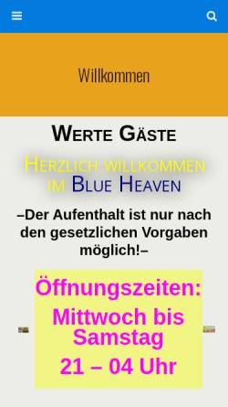 Vorschau der mobilen Webseite www.blueheaven.at, BlueHeaven