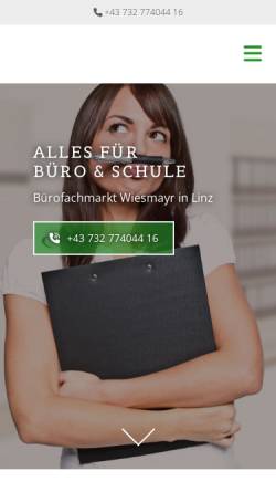 Vorschau der mobilen Webseite www.bueroland.at, Büro Handel GmbH