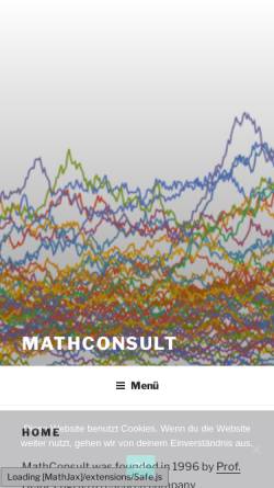 Vorschau der mobilen Webseite www.mathconsult.co.at, MathConsult GmbH