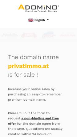 Vorschau der mobilen Webseite privatimmo.at, Privatimmo.at
