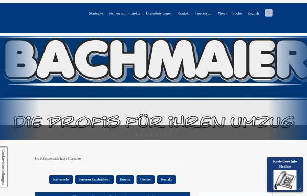 Vorschau von www.bachmaier.at, Bachmaier Umzüge