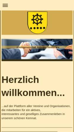 Vorschau der mobilen Webseite www.akv-kemnat.de, Arbeitsgemeinschaft Kemnater Vereine