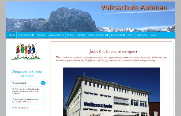 Vorschau von www.vs-abtenau.salzburg.at, Volksschule Abtenau