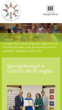 Vorschau der mobilen Webseite www.vs-voglau.salzburg.at, Volksschule Voglau