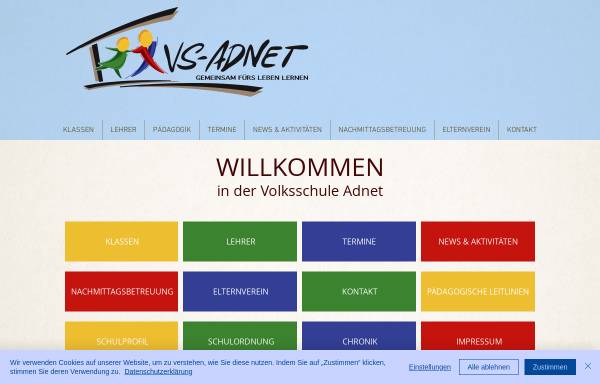 Vorschau von www.vs-adnet.salzburg.at, Volksschule