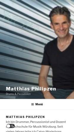 Vorschau der mobilen Webseite www.matthias-philipzen.de, Philipzen, Matthias