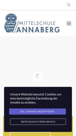 Vorschau der mobilen Webseite www.hs-annaberg.salzburg.at, Hauptschule