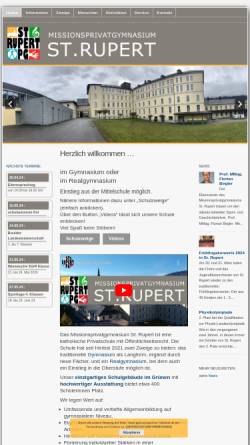 Vorschau der mobilen Webseite www.gym-st-rupert.at, PG St. Rupert - Bischofshofen