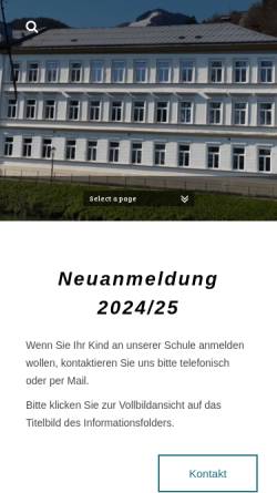 Vorschau der mobilen Webseite www.hs-hallein-stadt.salzburg.at, HS Hallein-Stadt