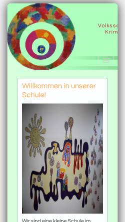 Vorschau der mobilen Webseite www.vs-krimml.salzburg.at, Volksschule